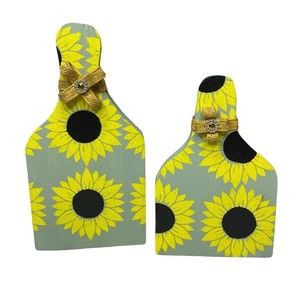 Mini cutting board decorative with sunflower / sunflower decoration Mini cutting